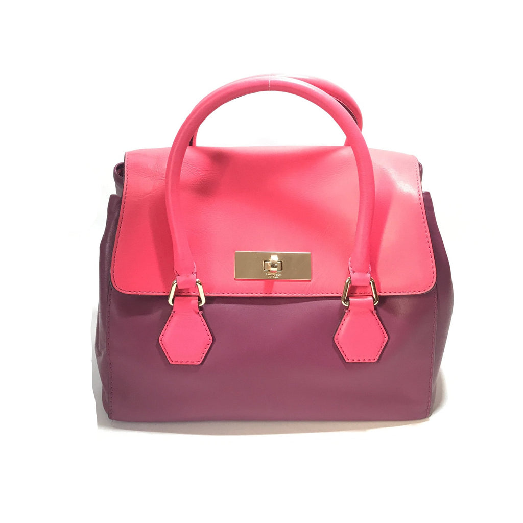Kate Spade Purple & Pink Leather Satchel | Gently Used |