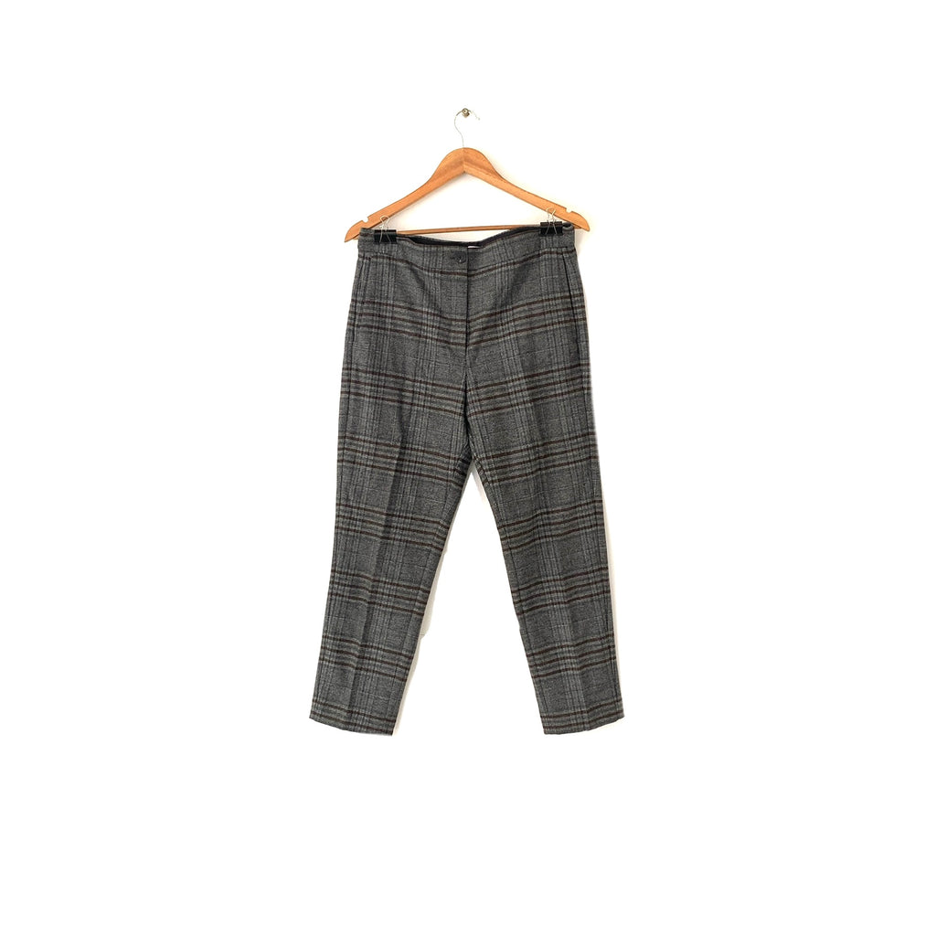 Mango Grey Checked Wool Pants | Pre Loved |