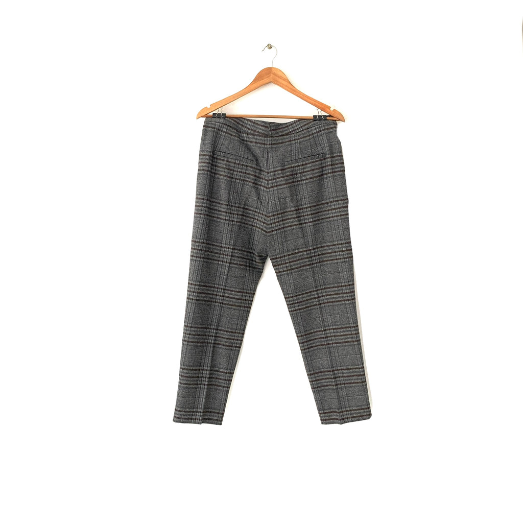 Mango Grey Checked Wool Pants | Pre Loved |