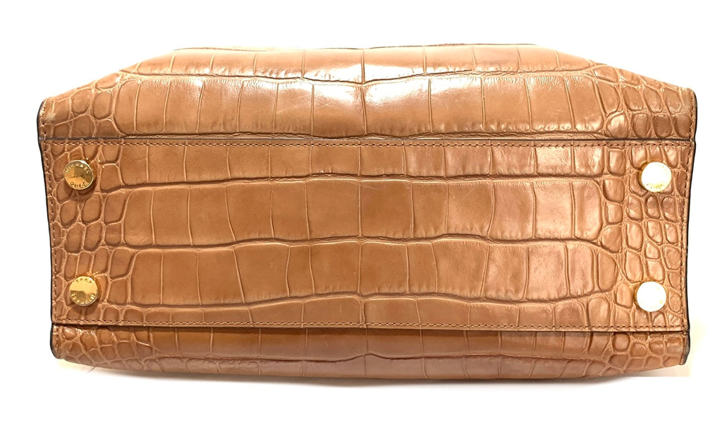 Michael Kors Tan Pebbled Leather Large Satchel | Pre Loved |