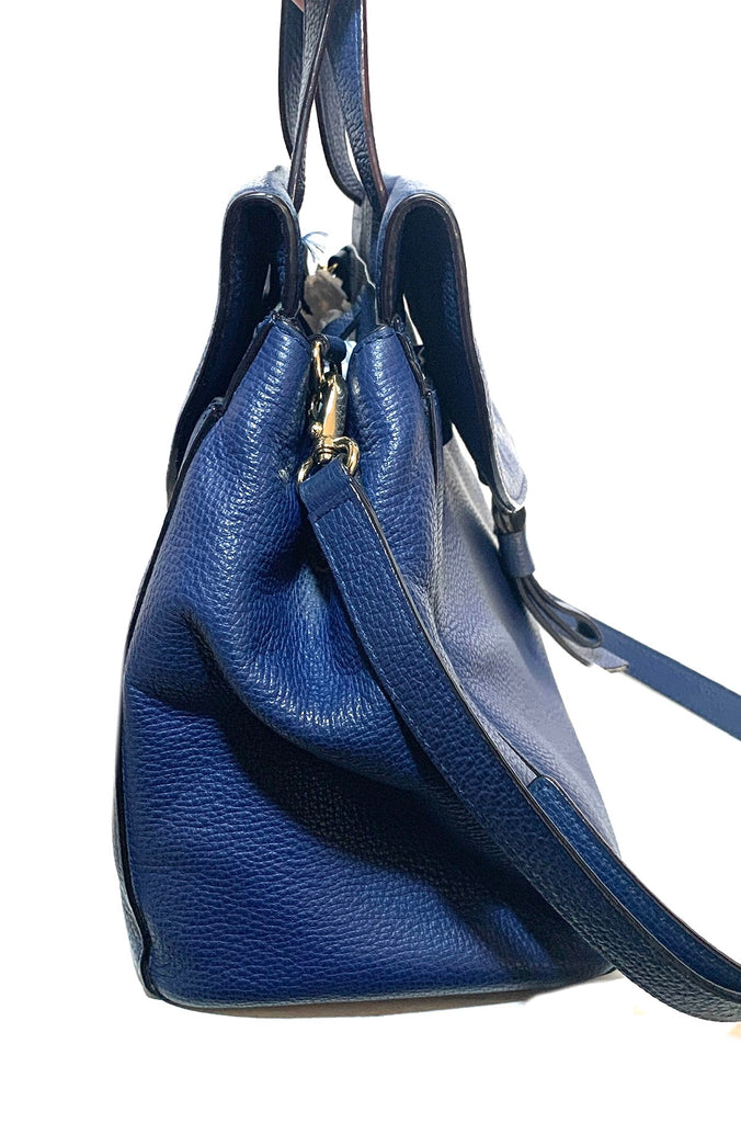 Kate Spade Blue Pebbled Leather 'Jasper Clarke Street' Satchel | Pre Loved |