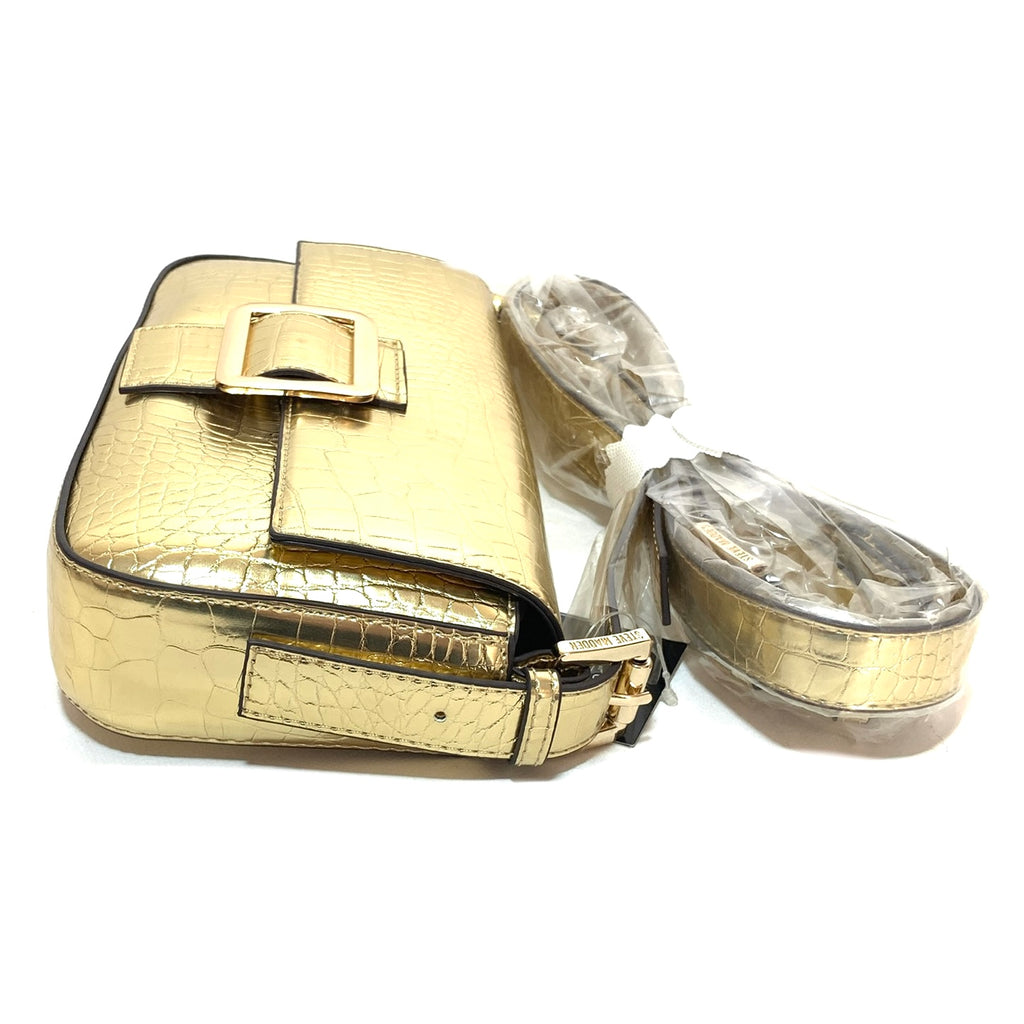 Steve Madden 'Bready' Gold Baguette Bag | Brand New |
