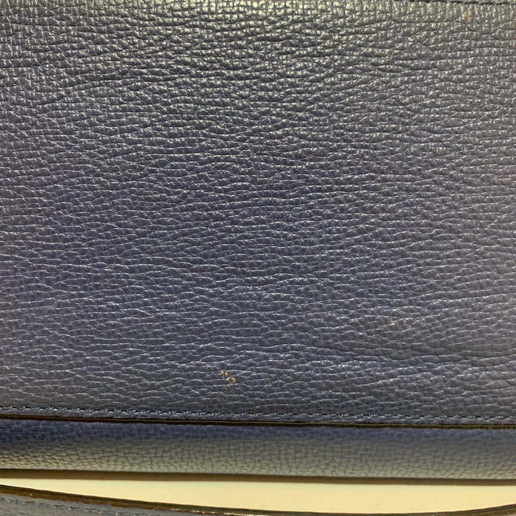 Kate Spade Blue Pebbled Leather 'Jasper Clarke Street' Satchel | Pre Loved |
