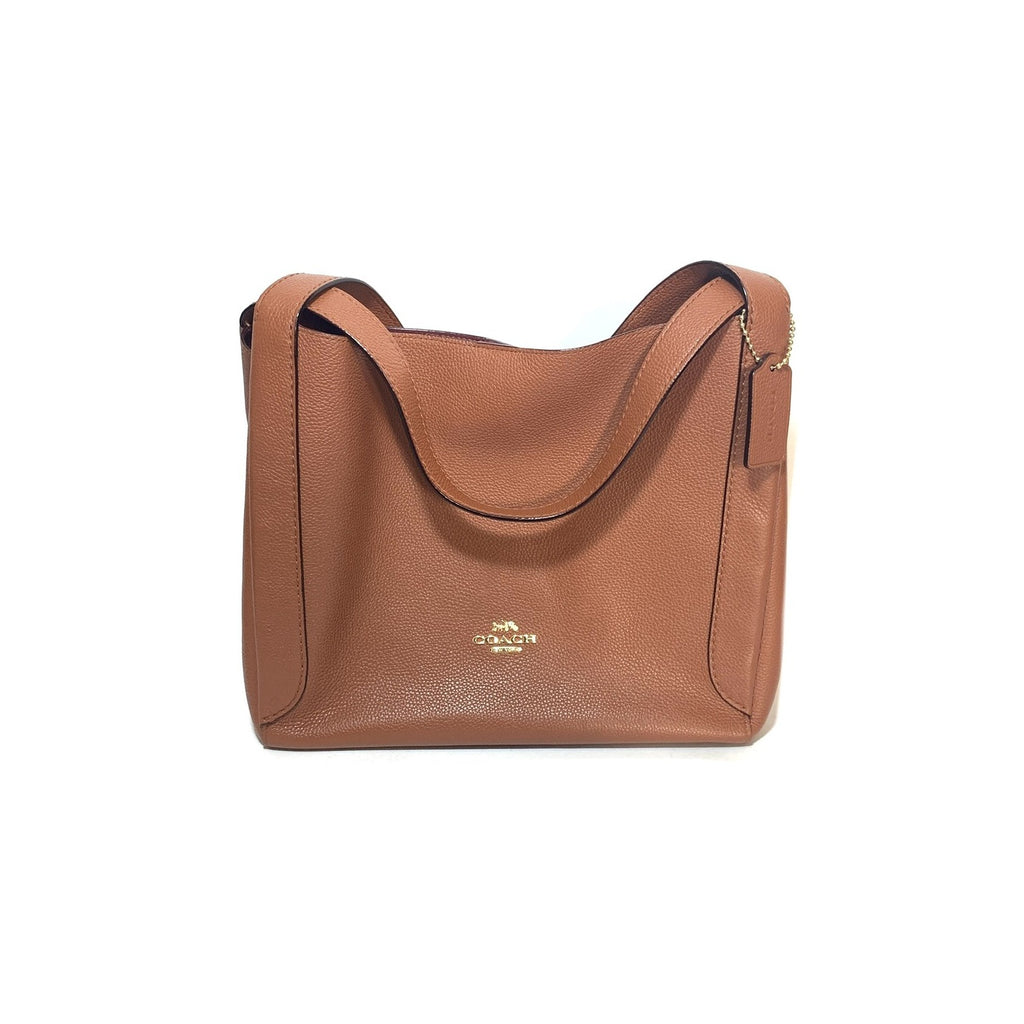 Coach Tan 'Hadley' Pebbled Leather Hobo Bag | Like New |