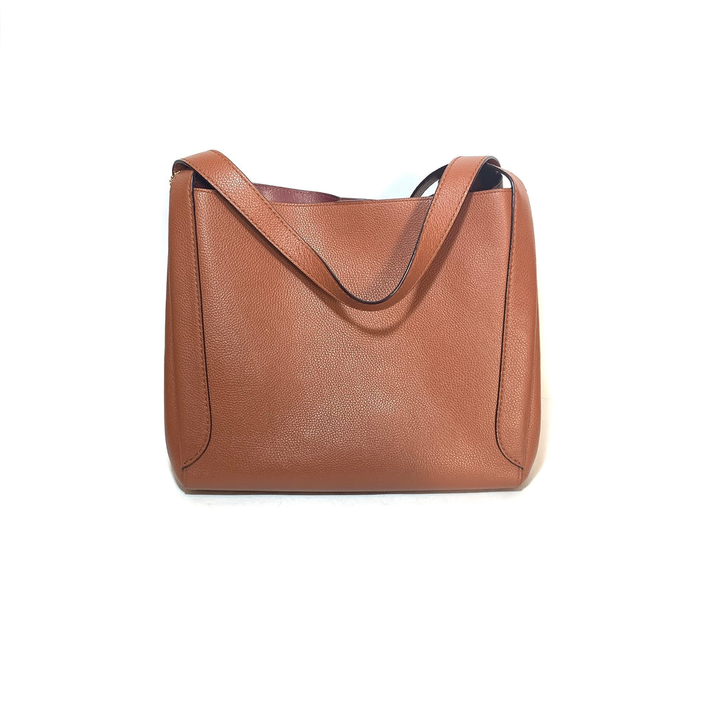 Coach Tan 'Hadley' Pebbled Leather Hobo Bag | Like New |