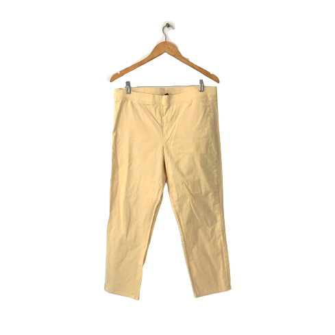 Mango Lemon Yellow Cotton Jegging Pants | Gently Used |