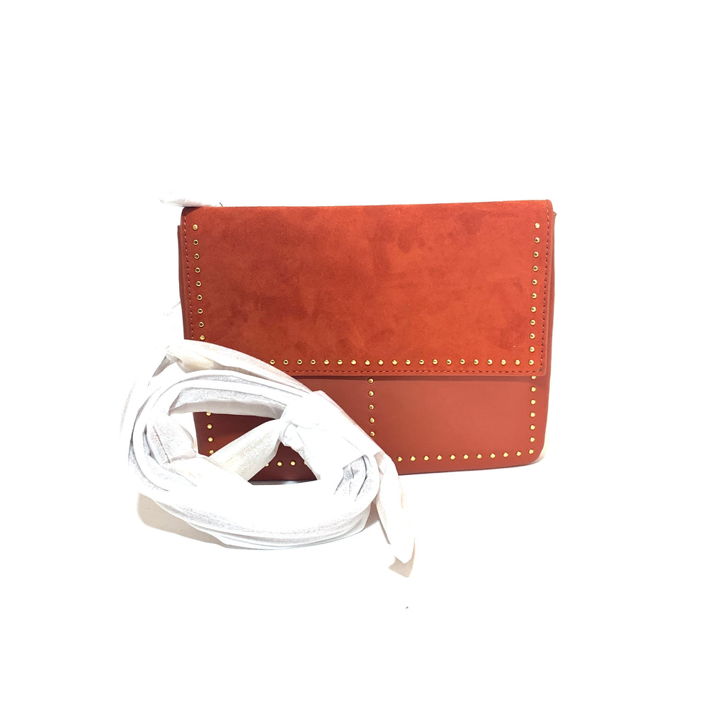 Charles & Keith Orange Studded Cross Body Bag | Brand New |