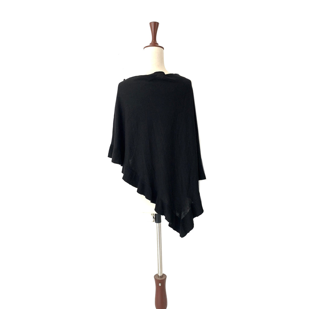 BCBG Black Knit Poncho Top | Gently Used |