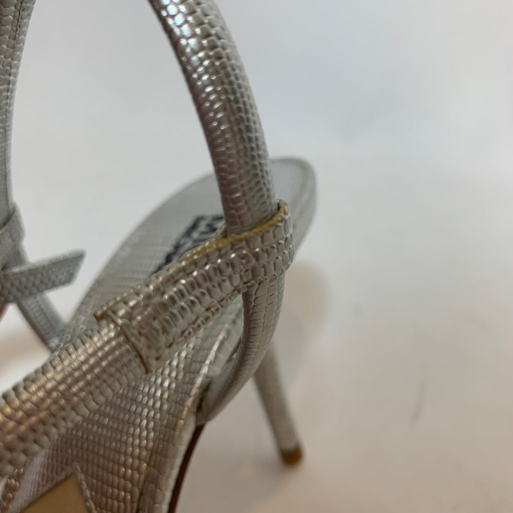 Michael Kors Silver & Gold 'Carlene' Heeled Sandals | Pre Loved |