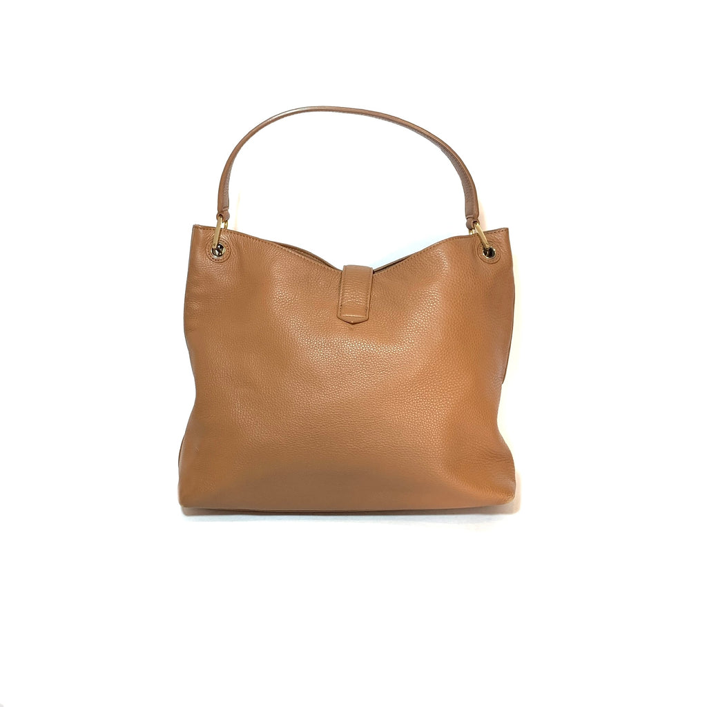 Tory Burch 'Meyer' Tan Leather Plaque Tote | Pre Loved |
