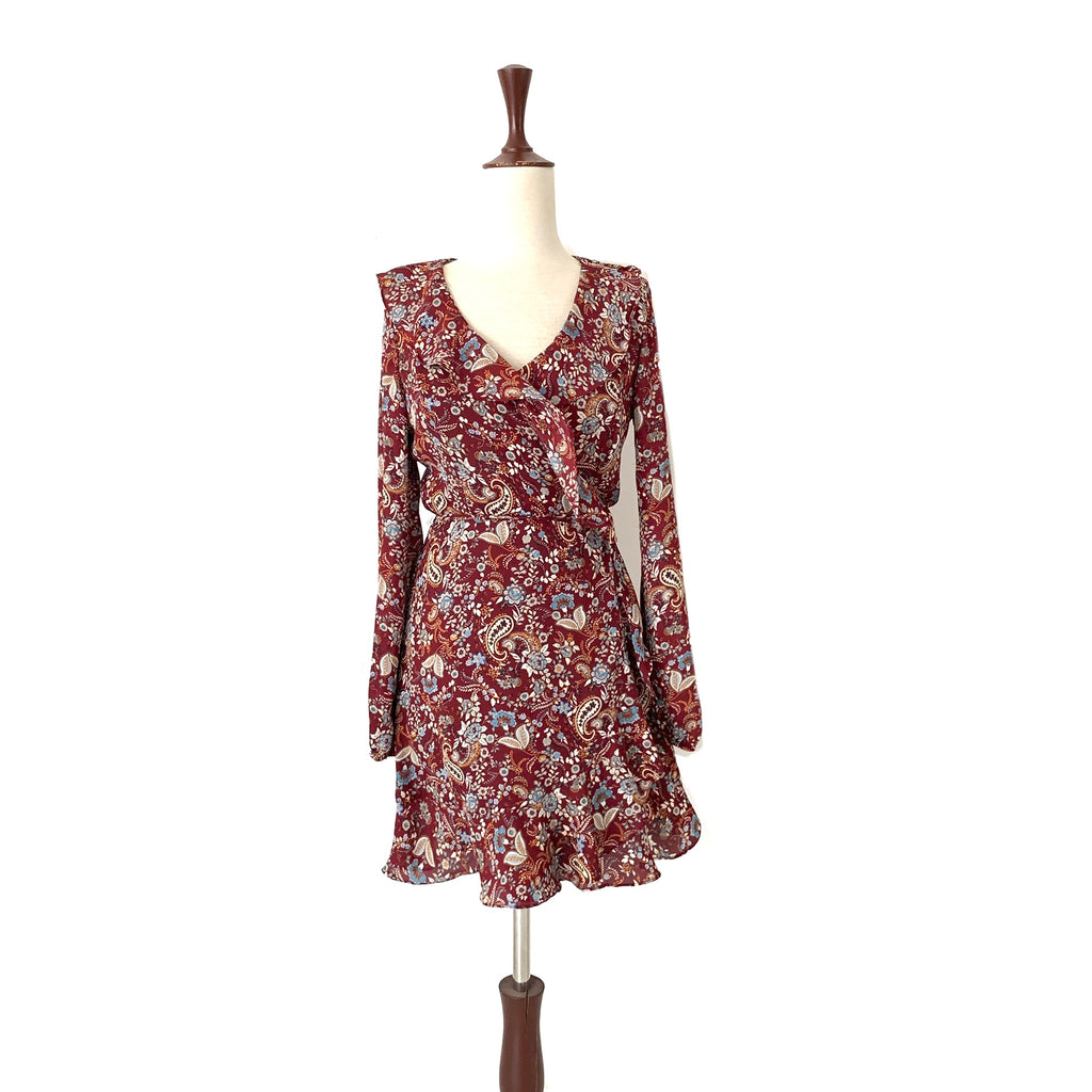 Forever 21 Printed Wrap Dress | Like New |