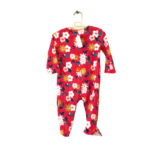 Mothercare Red Floral Printed Romper | Brand New |
