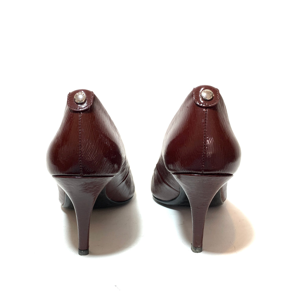 Michael Kors Maroon Leather Pumps | Gently Used |