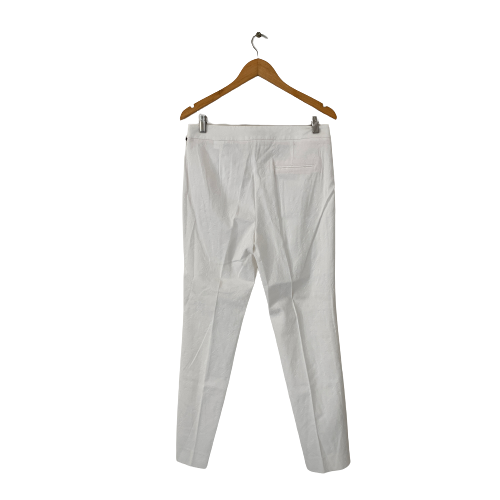 ZARA White Self-embroidered Pants | Brand New |