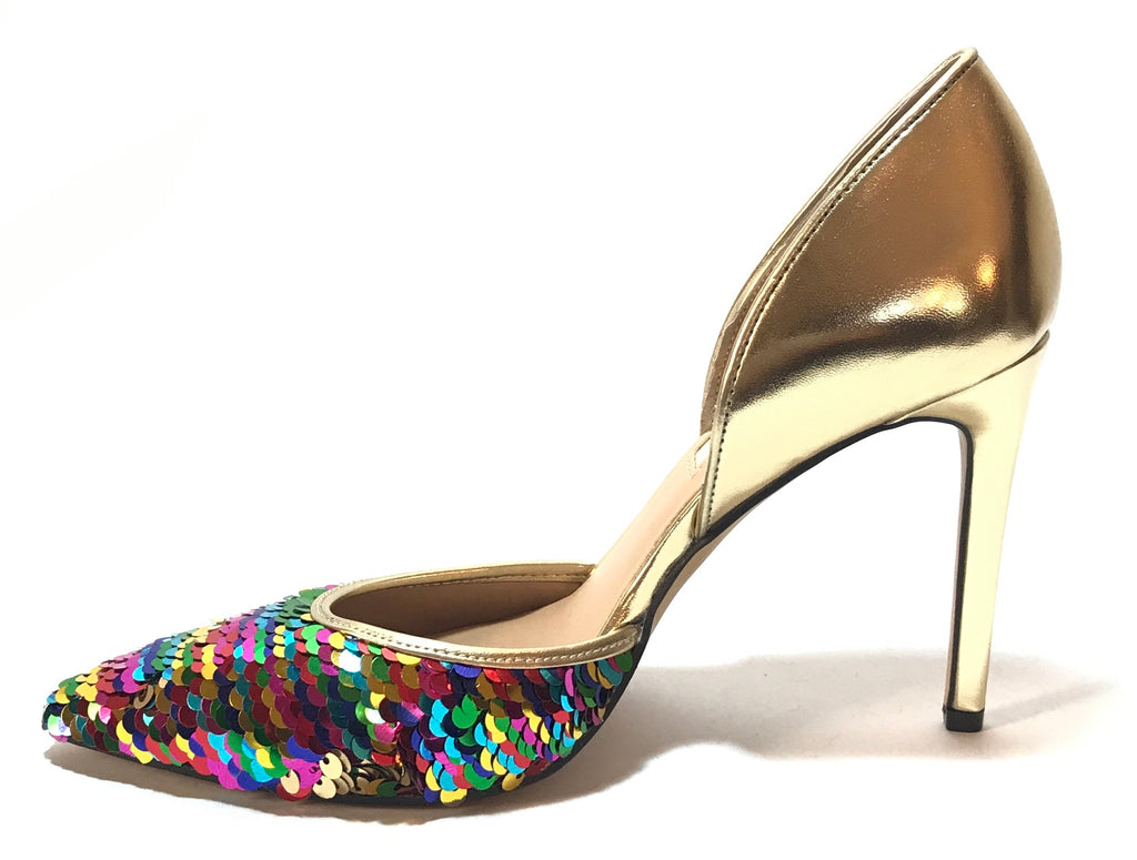 INC Multi Colour Sequence Pointed Pumps | Brand New |