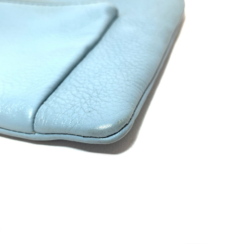Michael Kors Light Blue Leather Wristlet | Gently Used |