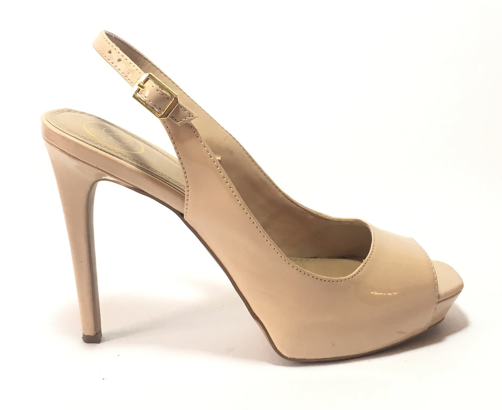 Jessica Simpson Nude Peep Toe Heels Pre Loved Secret Stash