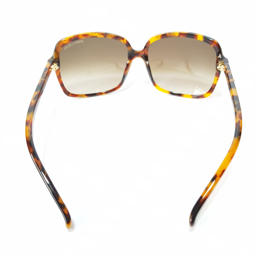 Jimmy Choo Eddie/S Tortoise Rectangular Sunglasses | Gently Used |