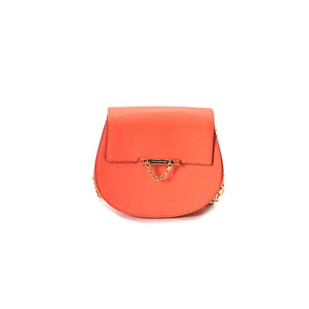 Juicy Couture Orange Leather Saddle Bag | Like New |