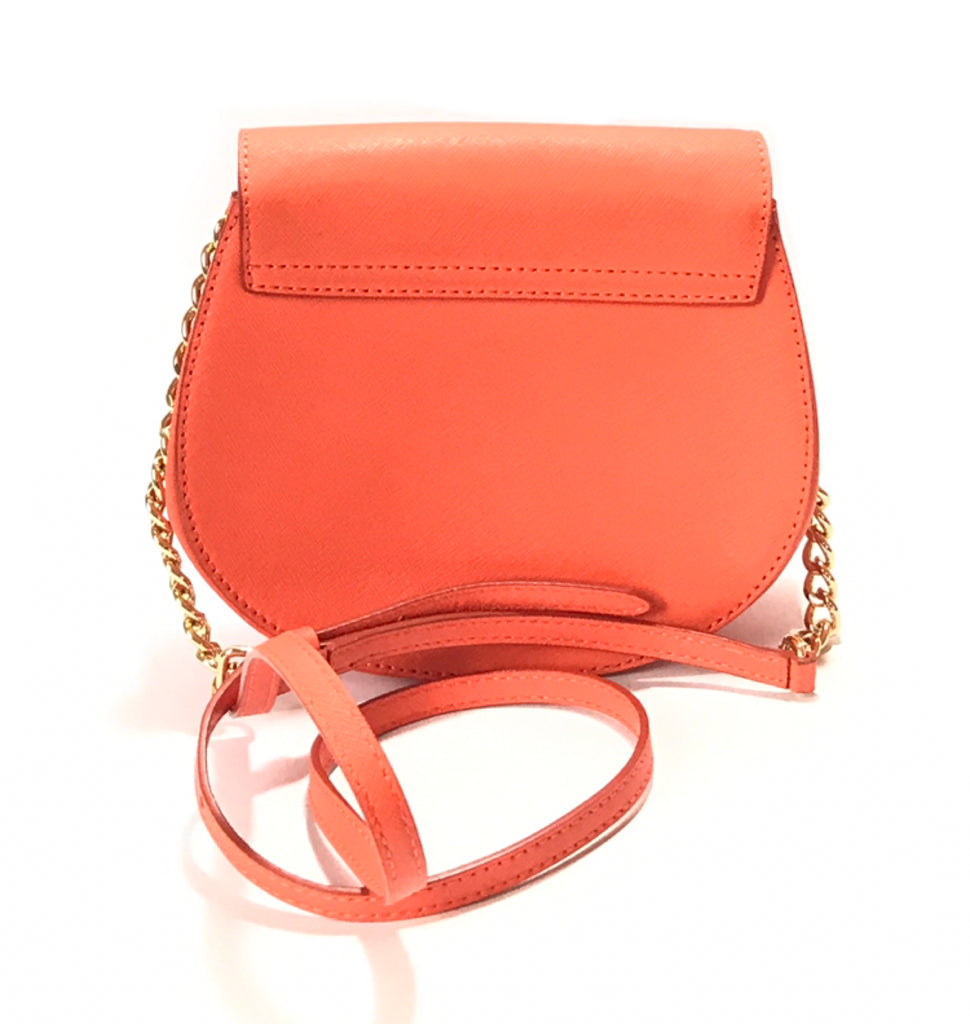 Juicy Couture Orange Leather Saddle Bag | Like New |