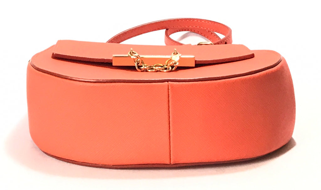 Juicy Couture Orange Leather Saddle Bag | Like New |