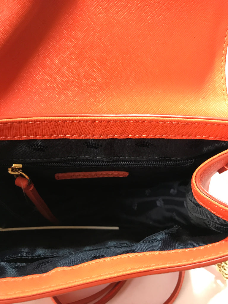 Juicy Couture Orange Leather Saddle Bag | Like New |