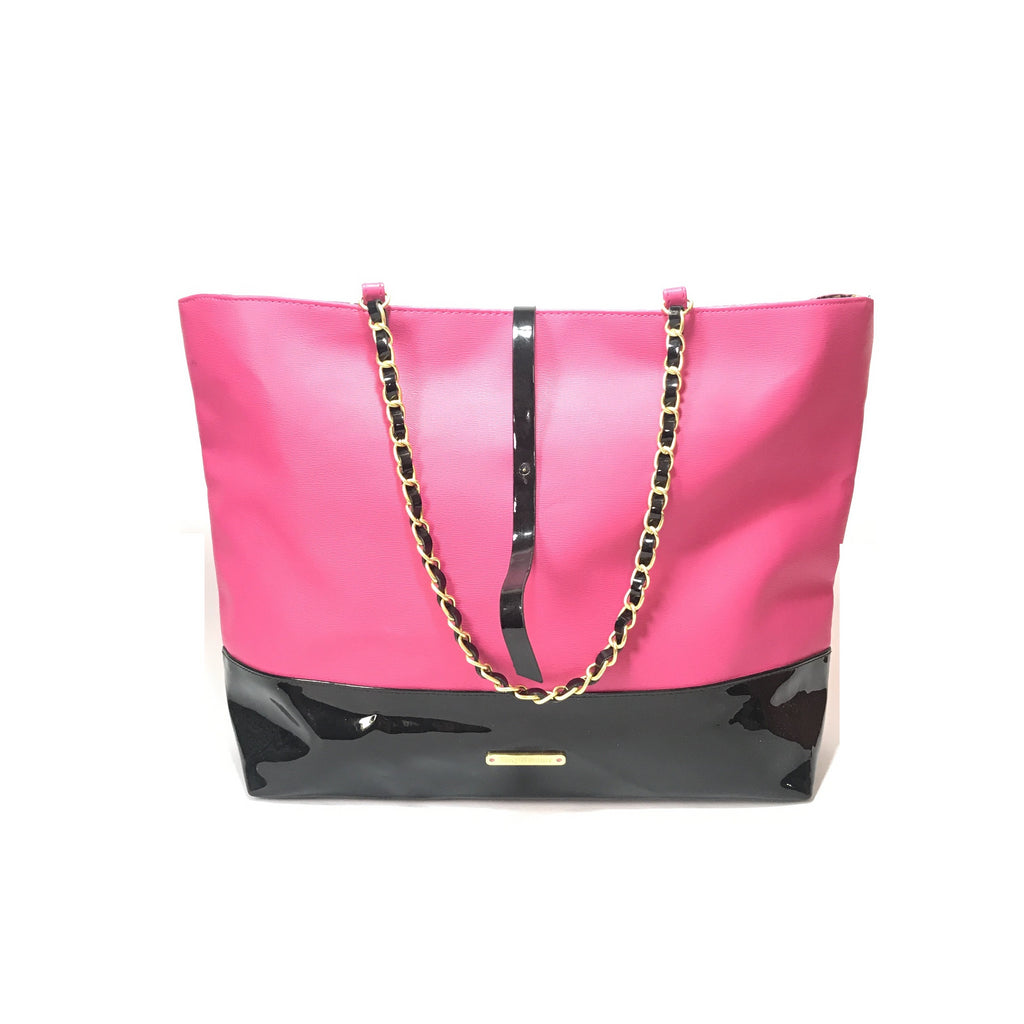 Juicy Couture Pink & Black Tote Bag  | Pre Loved |