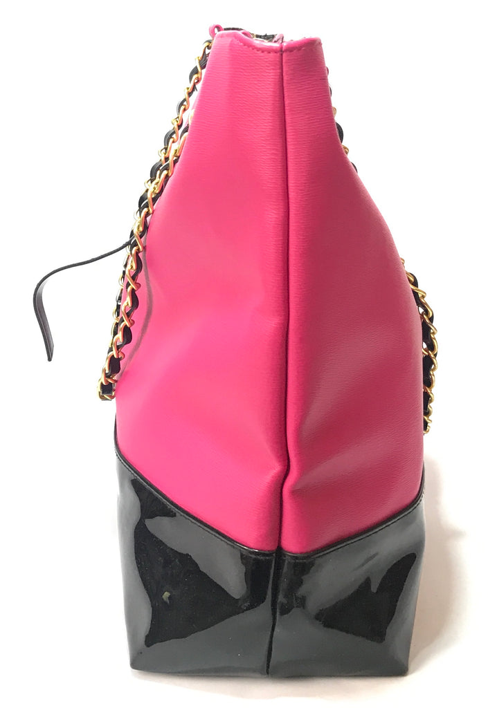 Juicy Couture Pink & Black Tote Bag  | Pre Loved |