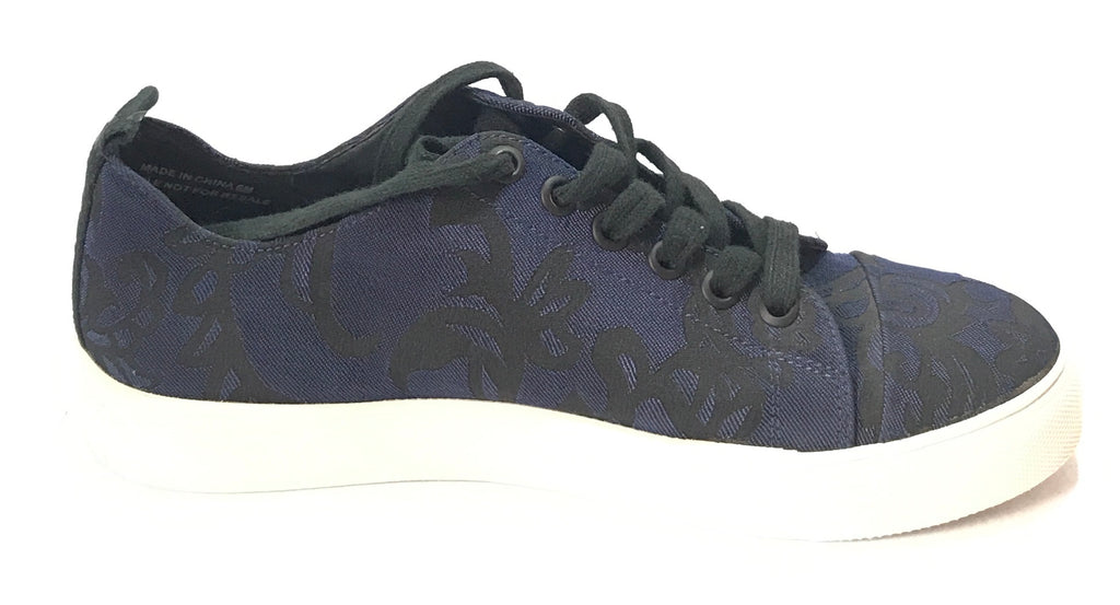 Karl Lagerfeld Blue & Black Floral Print Sneakers | Like New |