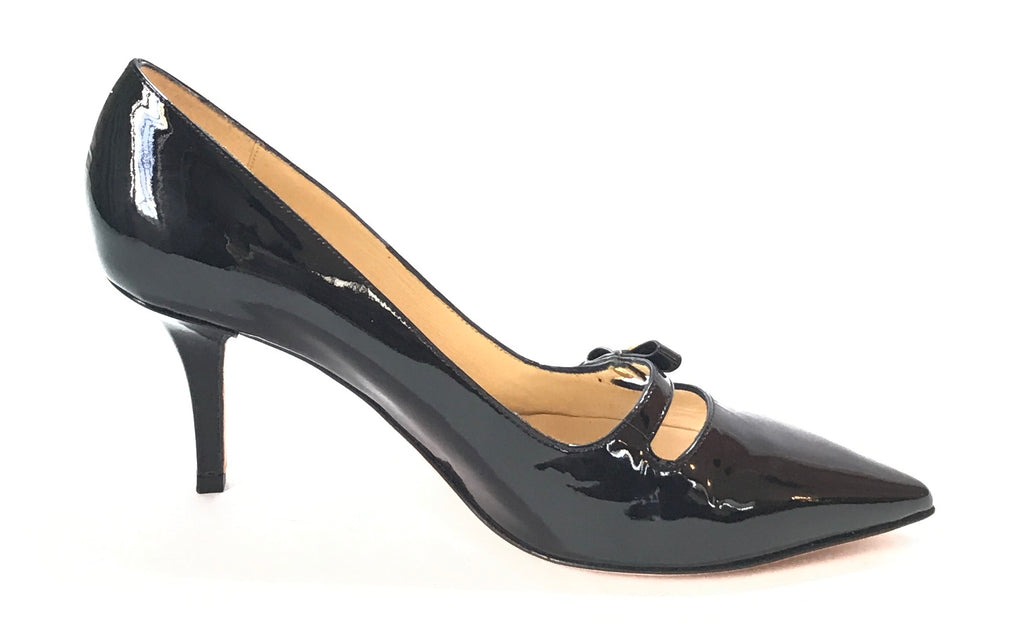 Kate Spade Black Patent Leather Bow Pumps | Like New |