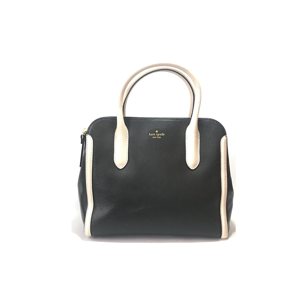 Kate Spade Black 'Duncan Caroline Lane' Leather Tote  | Brand New |