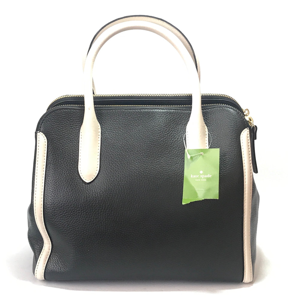 Kate Spade Black 'Duncan Caroline Lane' Leather Tote  | Brand New |