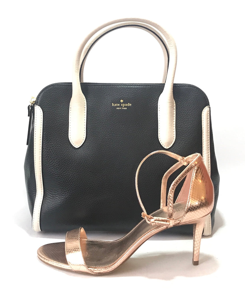 Kate Spade Black 'Duncan Caroline Lane' Leather Tote  | Brand New |