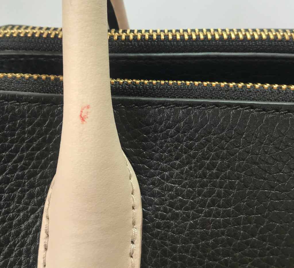 Kate Spade Black 'Duncan Caroline Lane' Leather Tote  | Brand New |