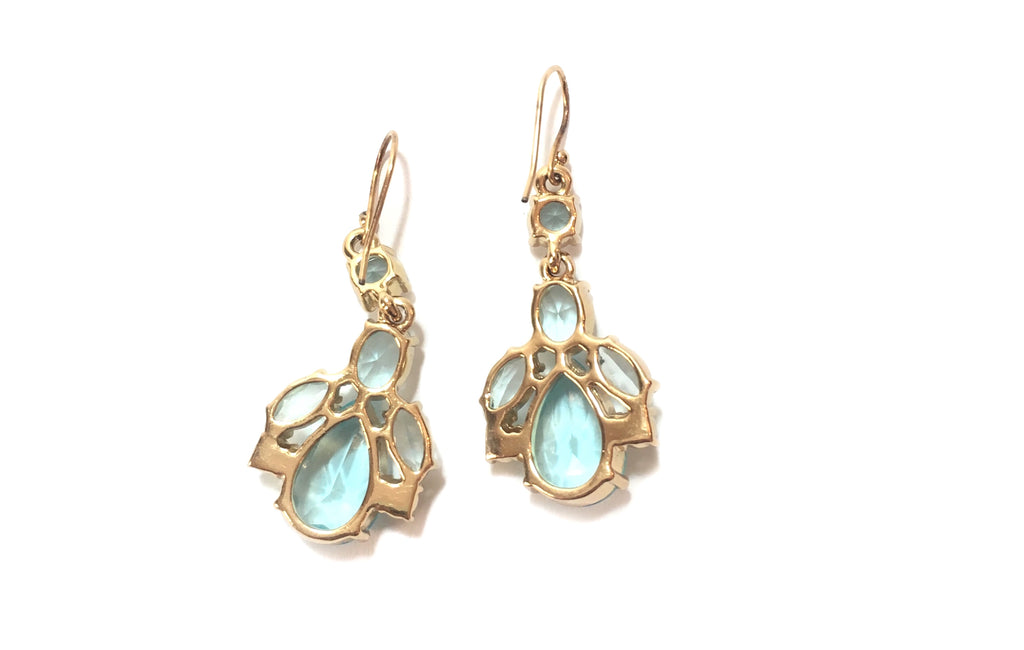 Kate Spade GIVERNYBLU 14K Gold Fill Drop Earrings | Like New |