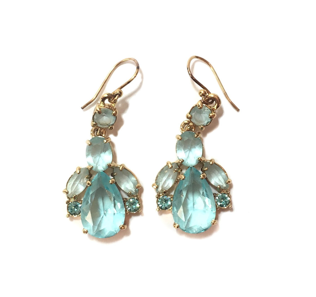 Kate Spade GIVERNYBLU 14K Gold Fill Drop Earrings | Like New |