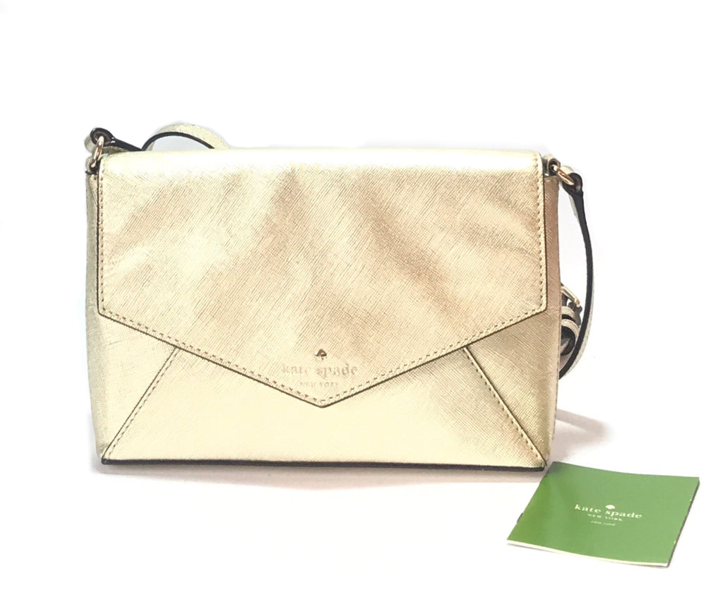 Kate Spade Cedar Street Monday Envelope Gold Cross Body Bag | Gently Used |