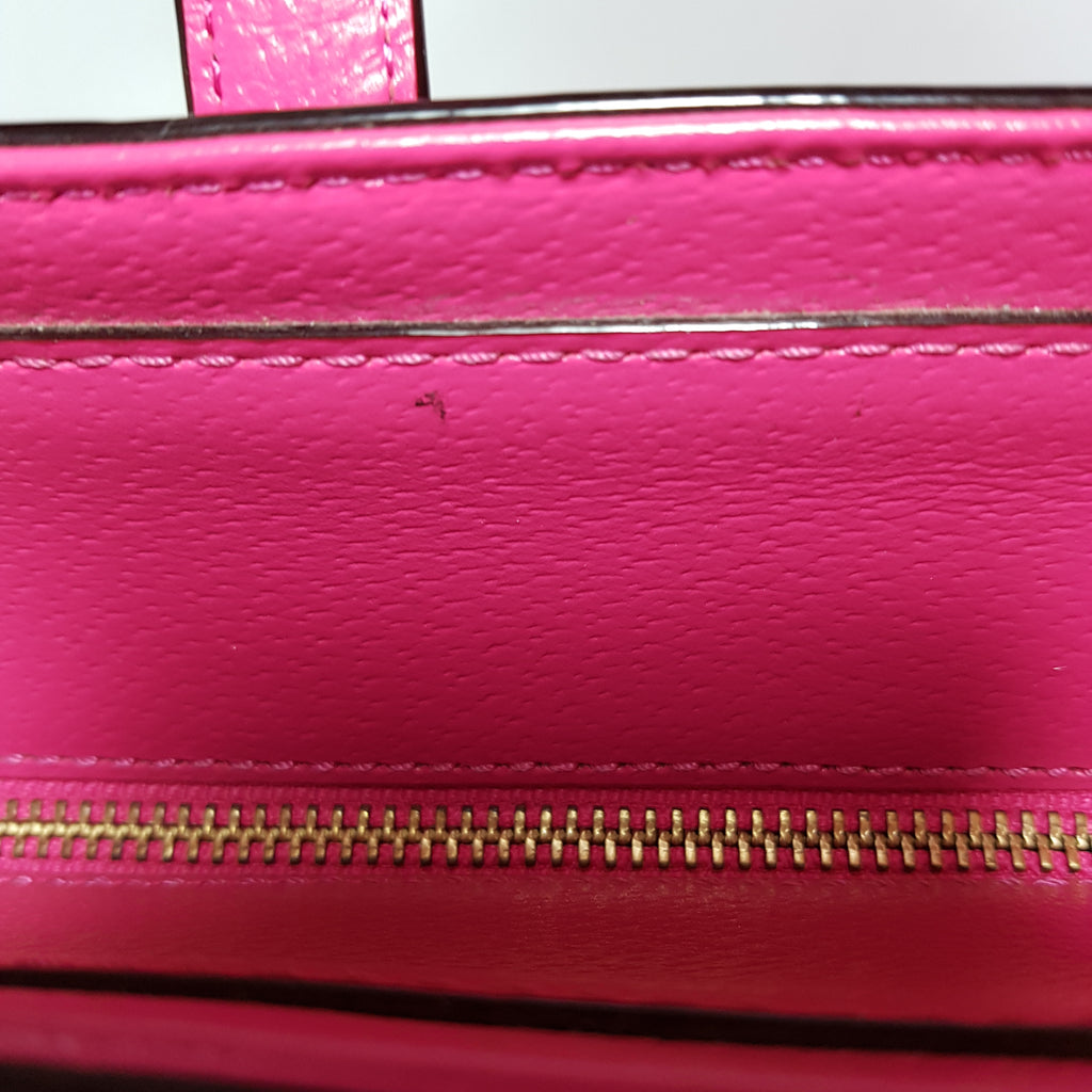Kate Spade Fuchsia Leather Satchel | Like New |