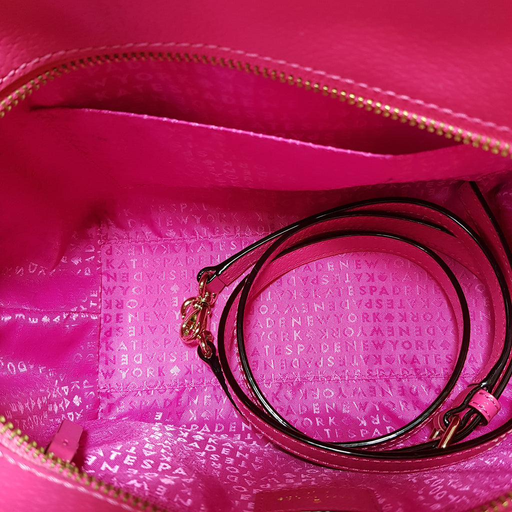 Kate Spade Fuchsia Leather Satchel | Like New |