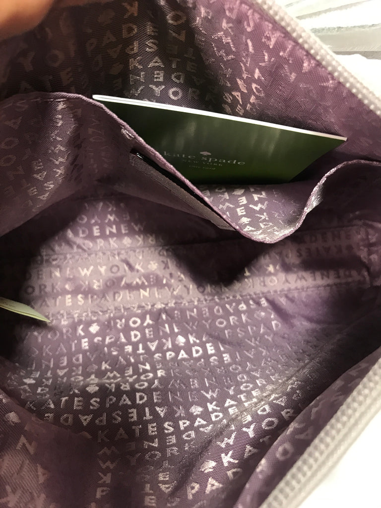 Kate Spade 'Haven Lane' Grey Glitter Cross Body Bag | Brand New |