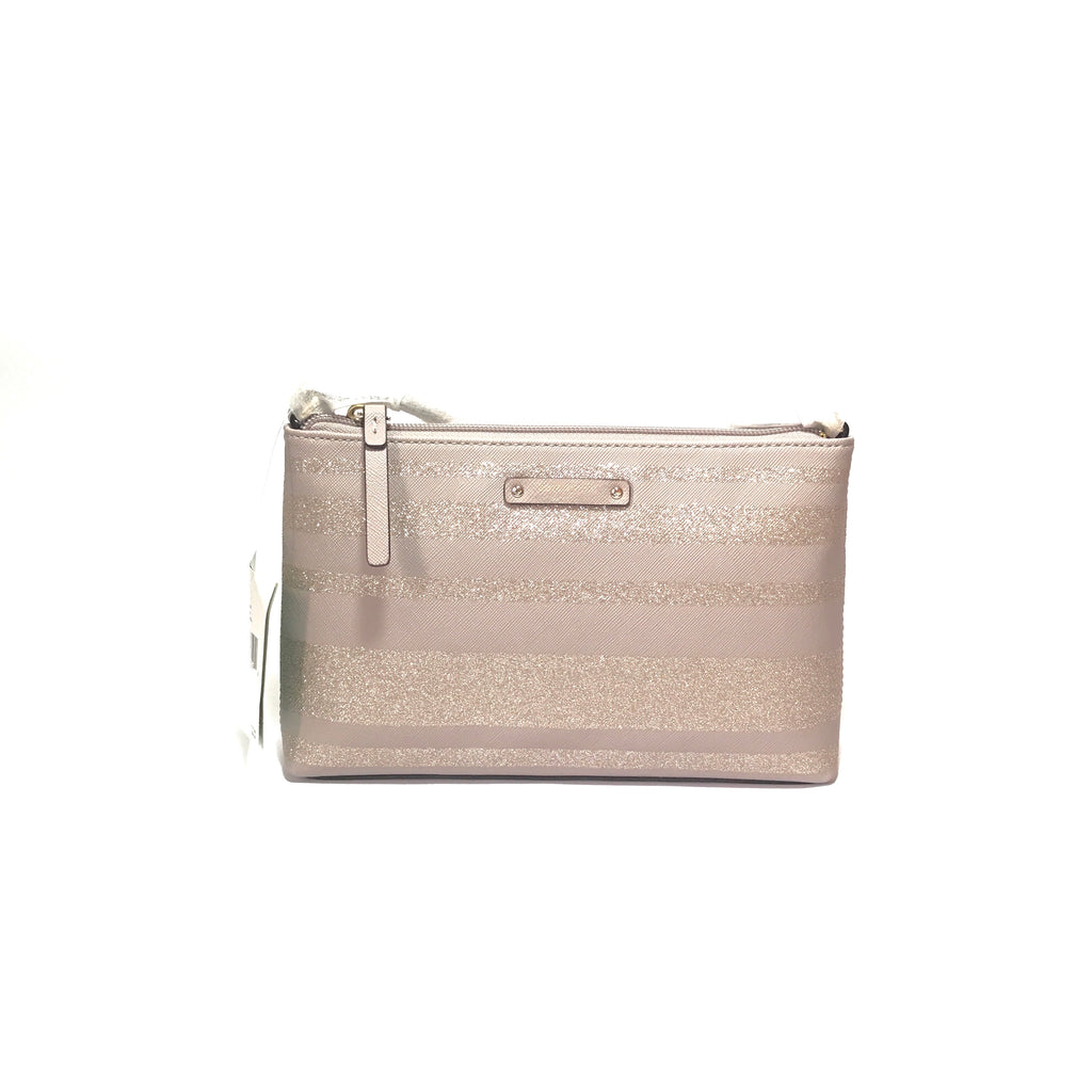Kate Spade 'Haven Lane' Grey Glitter Cross Body Bag | Brand New |