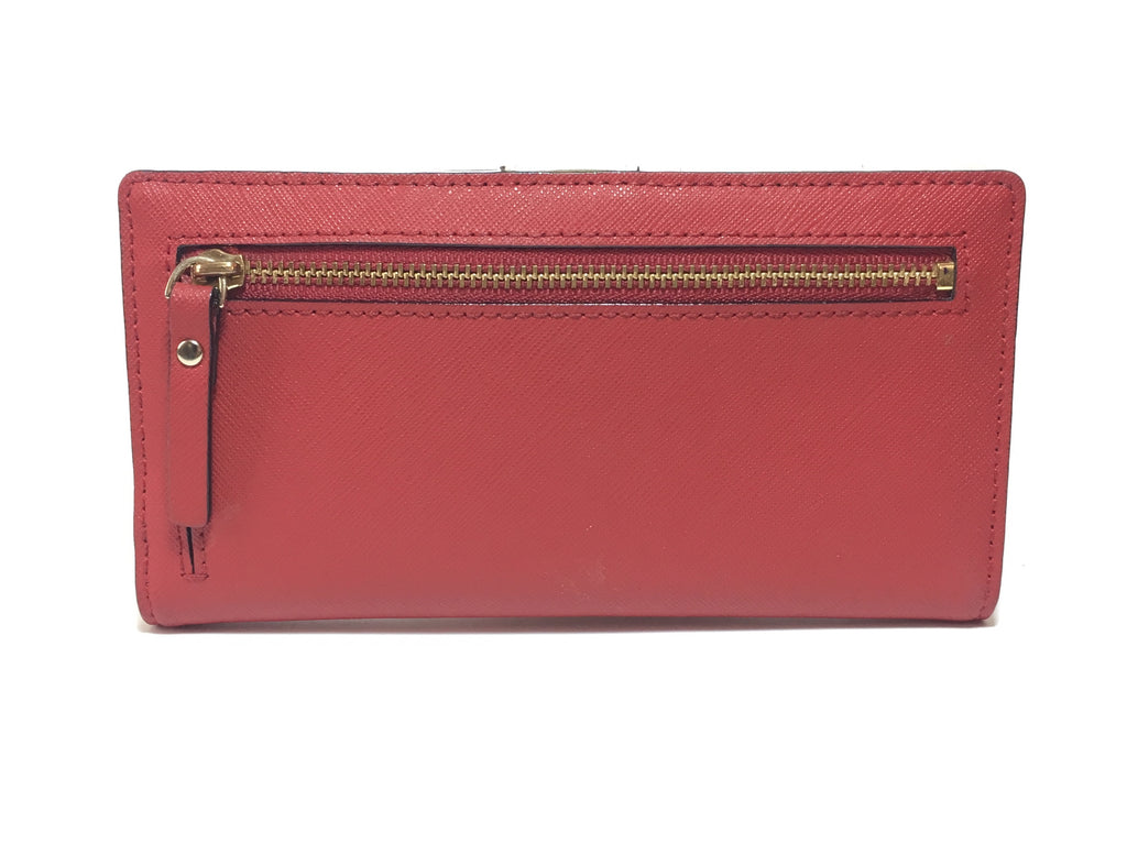 Kate Spade 'Cameron Street Stacy' Red Leather Wallet | Pre Loved |
