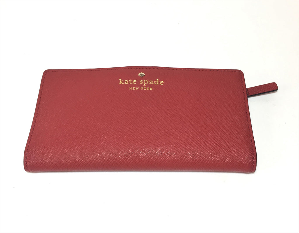Kate Spade 'Cameron Street Stacy' Red Leather Wallet | Pre Loved |