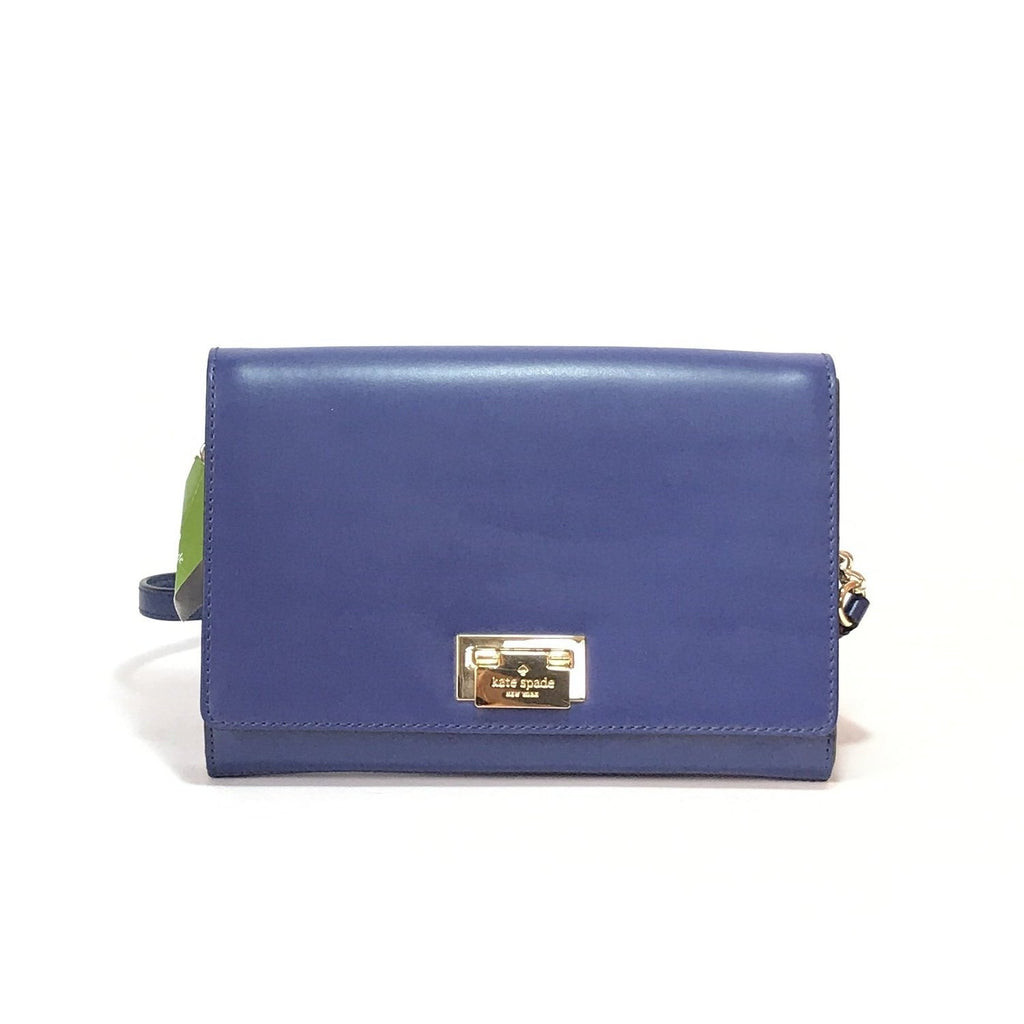 Kate Spade 'Harwood Place' Blue Leather Shoulder Bag | Brand New |