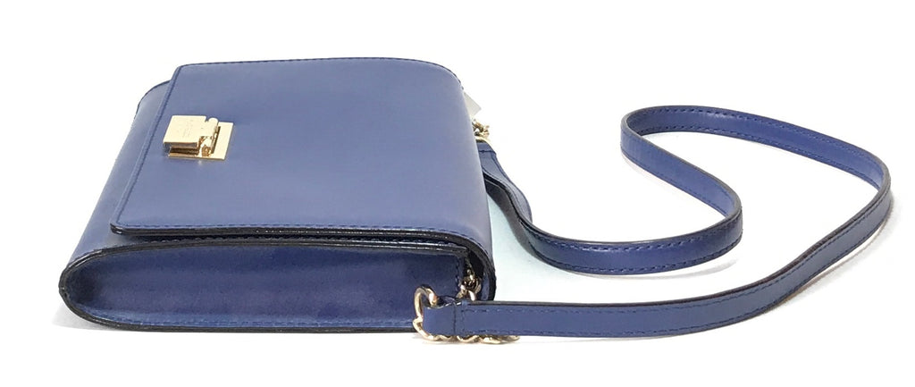 Kate Spade 'Harwood Place' Blue Leather Shoulder Bag | Brand New |