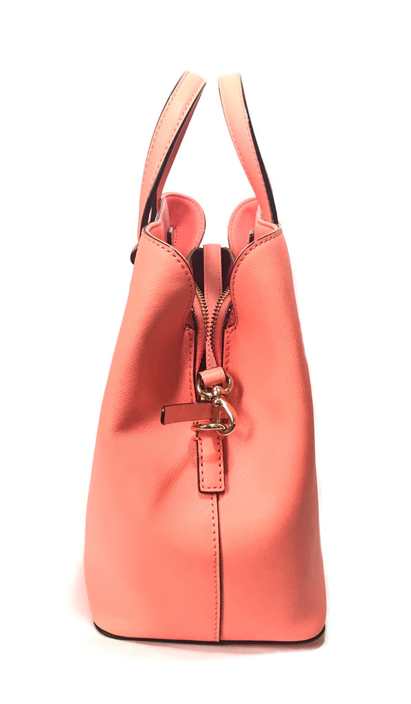 Kate Spade Coral Leather Satchel Tote | Pre Loved |