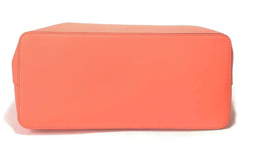 Kate Spade Coral Leather Satchel Tote | Pre Loved |