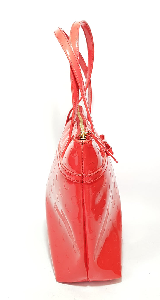 Kate Spade Red Coated Canvas Shopper Bag | Pre Loved |