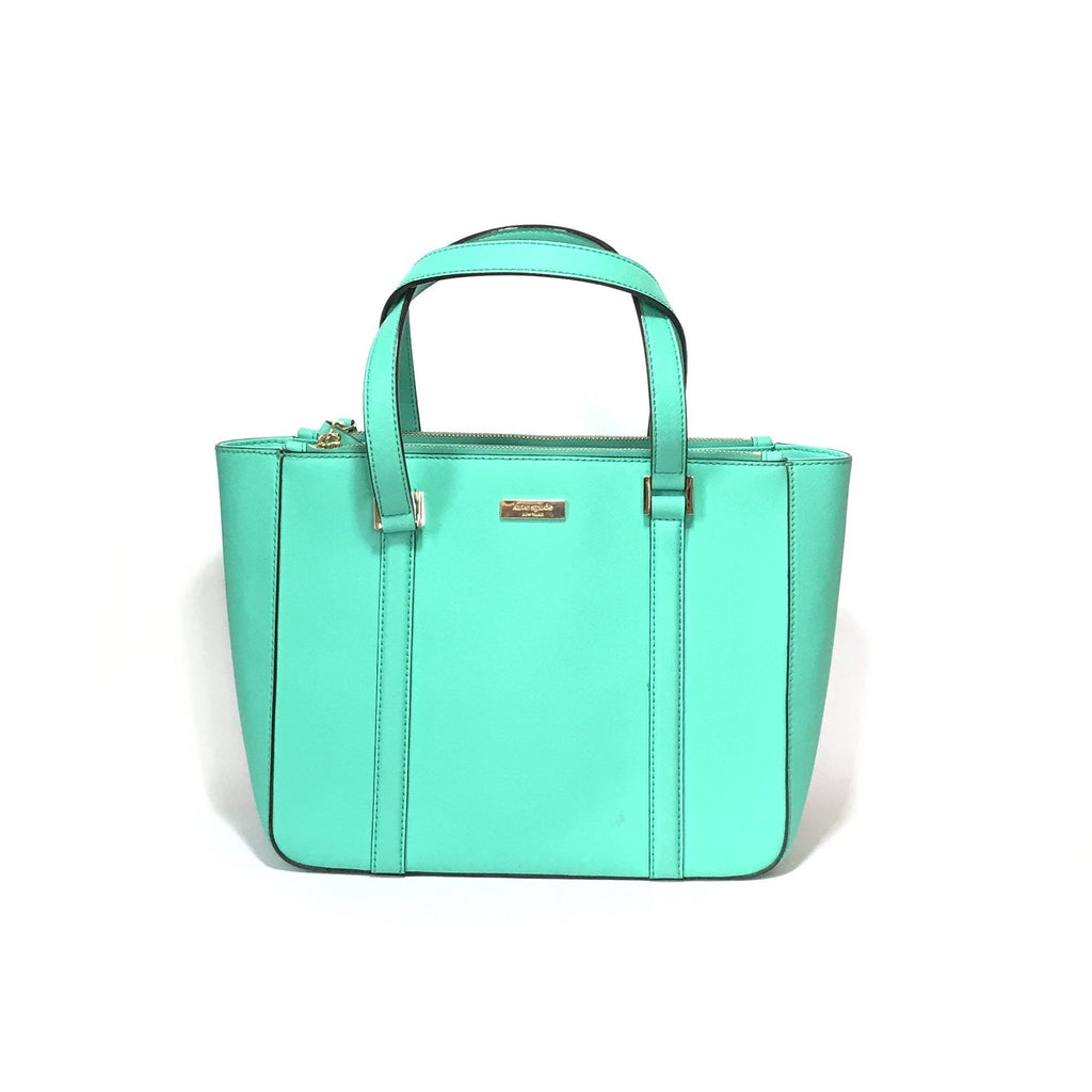 Kate Spade Teal Textured Leather Shoulder Bag Gently Used Secret Stash