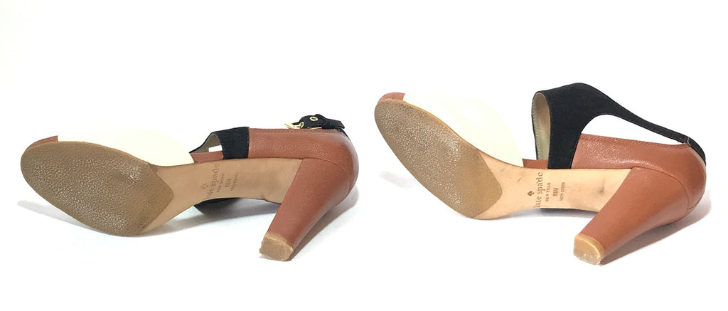 Kate Spade Tri Colour Leather Block Heels | Pre Loved |
